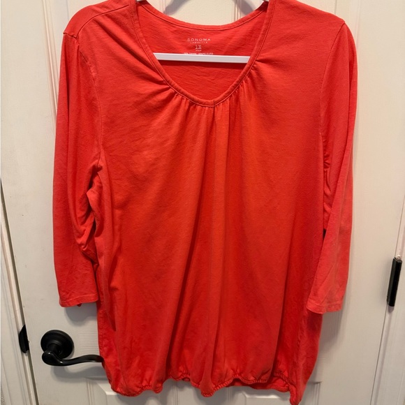 Sonoma Tops - Sonoma Vibrant Coral Blouse